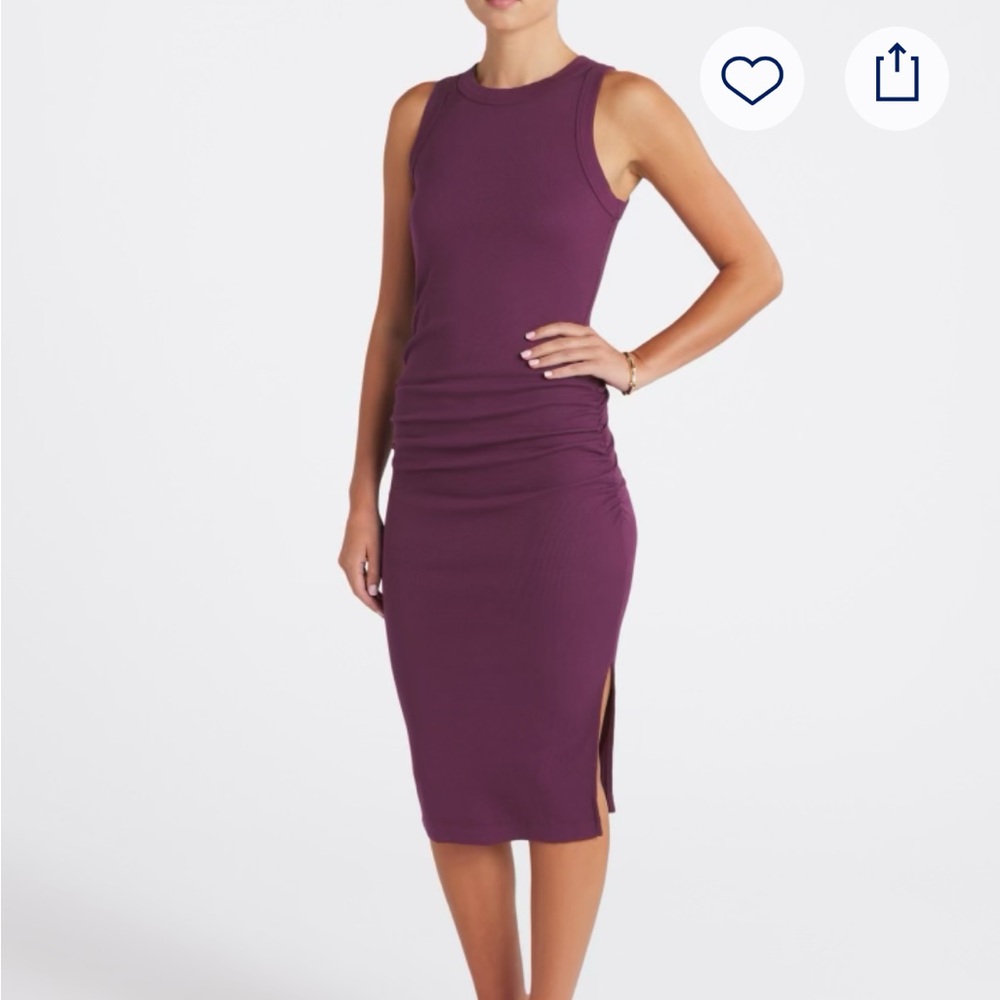 Michael Stars Wren Knit Ribbed Midi Dress